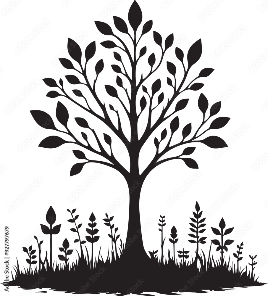 Obraz premium Stylish tree vector design
