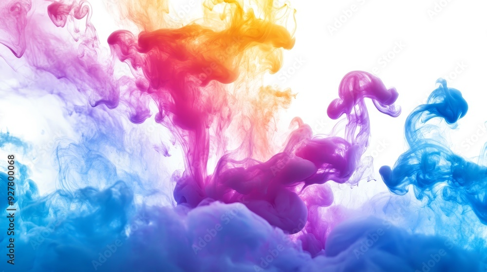 Colorful ink in water abstract composition background Colorful ink in water abstract composition background