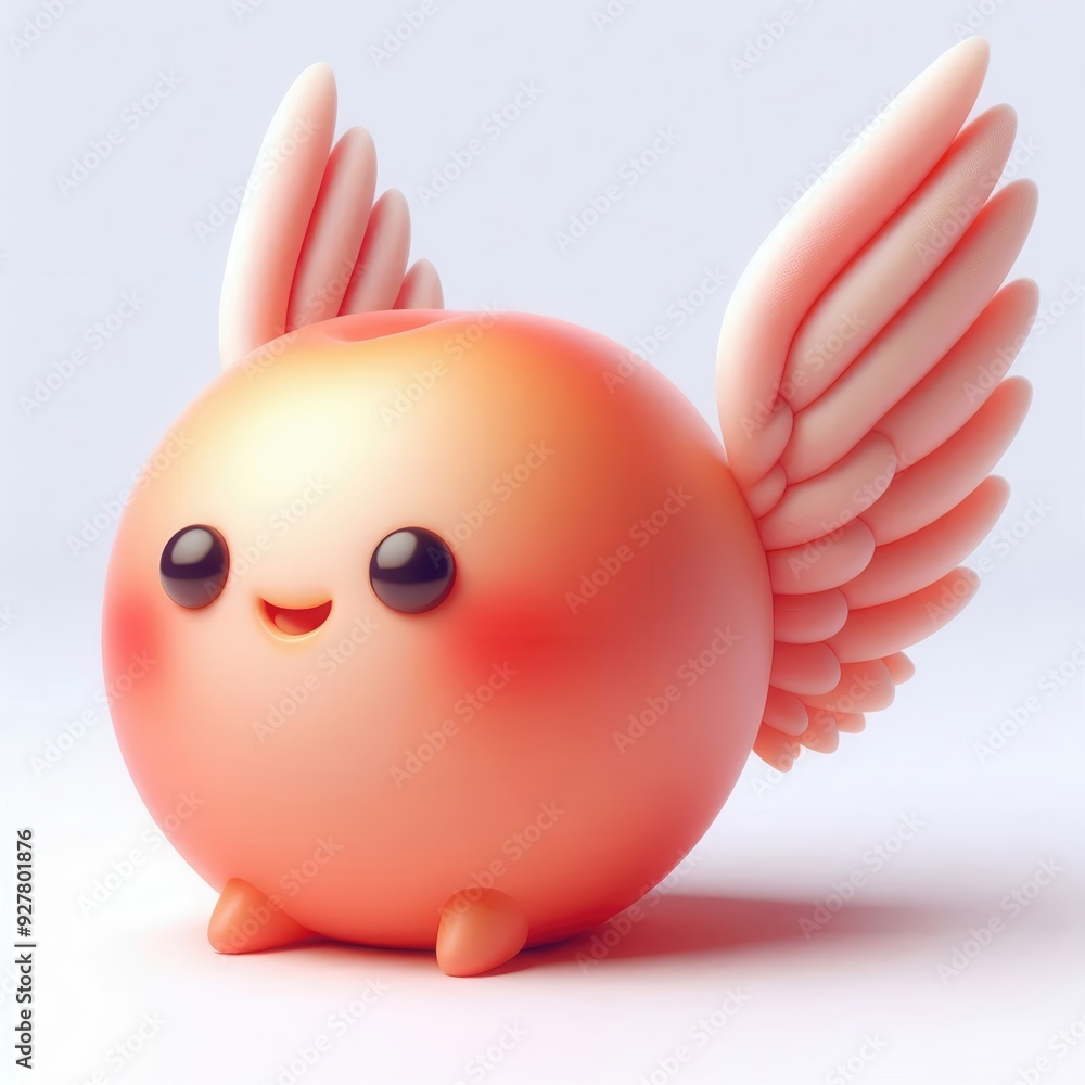 A cute, winged character embodying joy and playfulness, perfect for children’s media, advertising, and digital illustrations. A cute, winged character embodying joy and playfulness, perfect for children’s media, advertising, and digital illustrations.