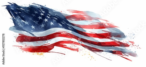 Wallpaper Mural  "Happy Labor Day" with American Flag Star   Torontodigital.ca