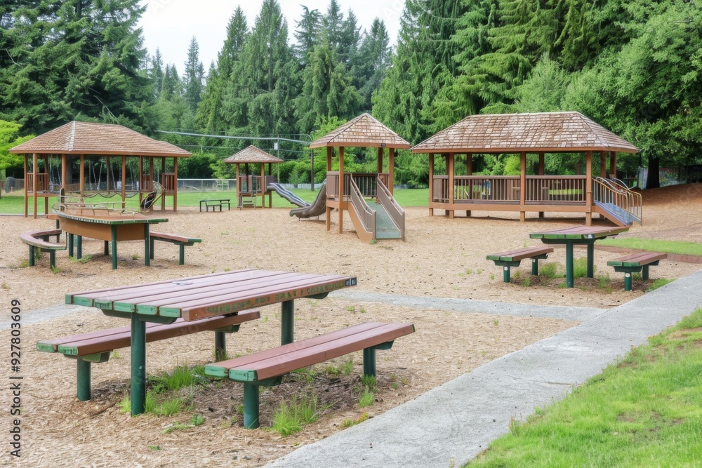 An image of a playful children's playground with swings, slides, and laughter, capturing the exuberance of youth at pla