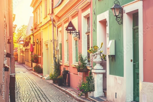 An image of a regal castle courtyard with elegant statues, cobblestone paths, and a sense of historical opulenc