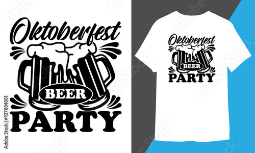 Oktoberfest Beer Party SVG Design, T-shirt Design, Trends.