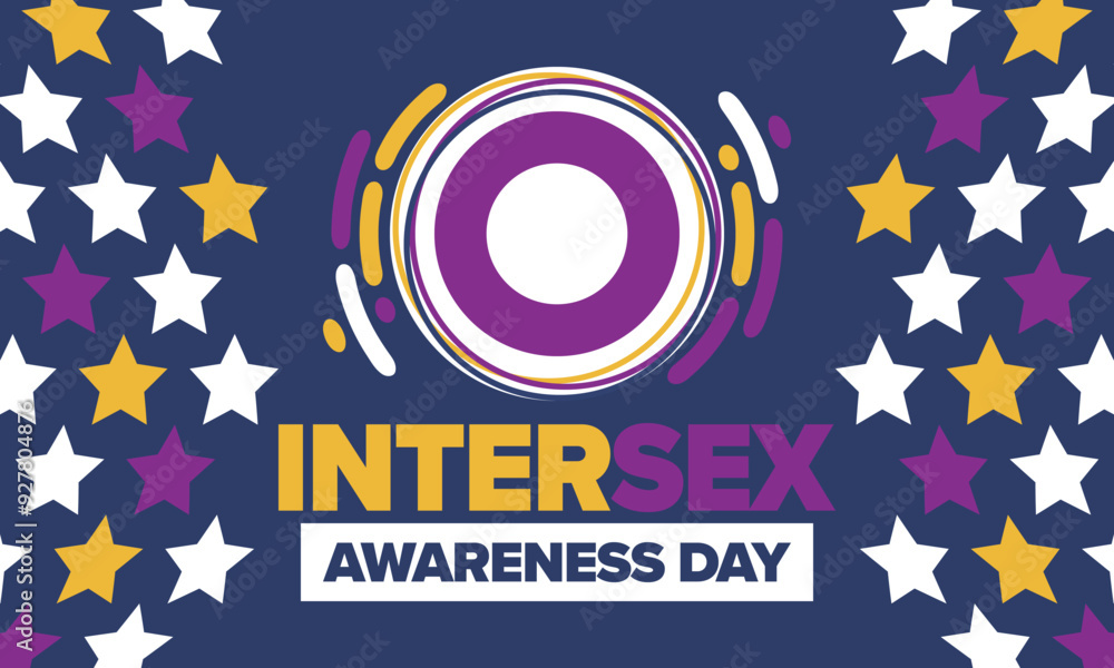 Intersex Awareness Day. Human Rights. Internationally observed event. Celebrate annual in October 26. Intersex people community. Freedom and solidarity. Poster, card, banner and background. Vector Intersex Awareness Day. Human Rights. Internationally observed event. Celebrate annual in October 26. Intersex people community. Freedom and solidarity. Poster, card, banner and background. Vector