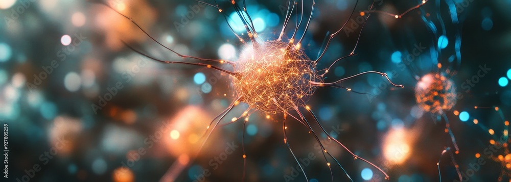 Neural glowing network abstract composition background Neural glowing network abstract composition background