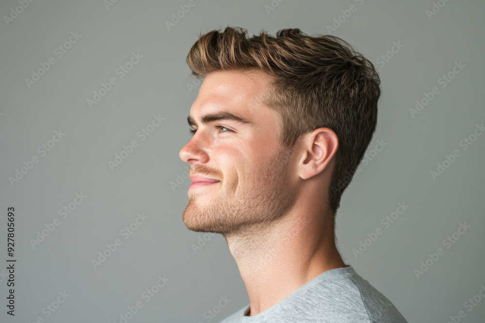 A close up of a man's face with his eyes closed A close up of a man's face with his eyes closed