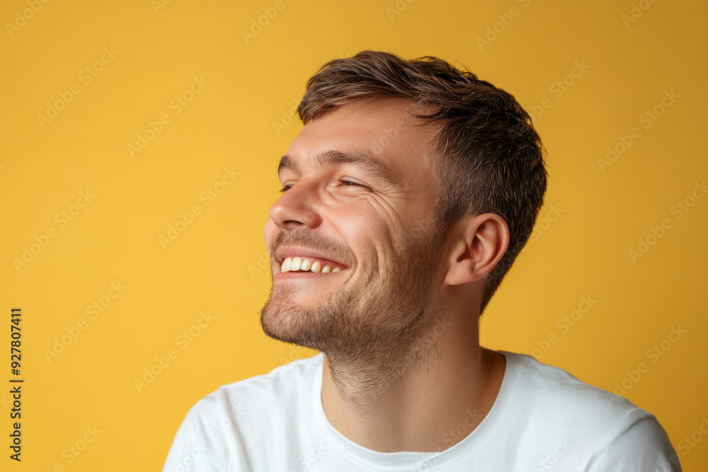 A close up of a man's face with his eyes closed A close up of a man's face with his eyes closed