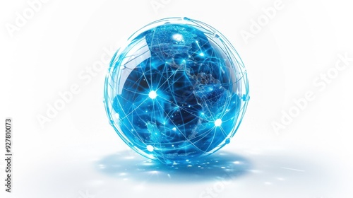 Wallpaper Mural Global Network Connection Torontodigital.ca