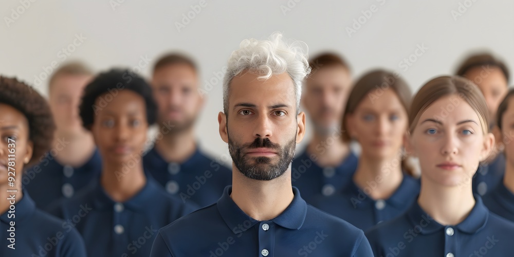 Obraz premium people in a row