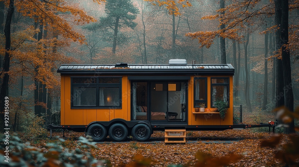 Obraz premium Tiny Home in the Forest