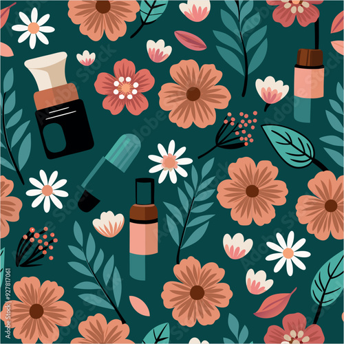 Pattern of  seamless flowers. Abstract origami flowers background. style for banners, wallpaper, posters, websites, online shopping.Vector illustration design.