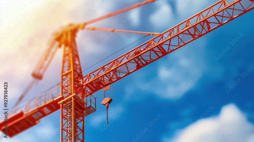 A striking image of a construction crane against a clear blue sky, symbolizing growth and development in the urban landscape. A striking image of a construction crane against a clear blue sky, symbolizing growth and development in the urban landscape.