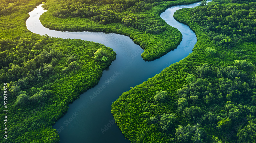 Aerial View of Tidal River Aerial view Polder or Reclaimed Lands, Holland aerial view of a river delta with lush green vegetat, Generative AI
Aerial View of Tidal River Aerial view Polder or Reclaimed Lands, Holland aerial view of a river delta with lush green vegetat, Generative AI