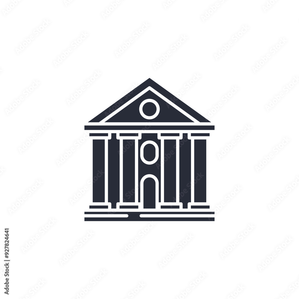 Museum icon vector illustration. Museum symbol isolated on white background Museum icon vector illustration. Museum symbol isolated on white background
