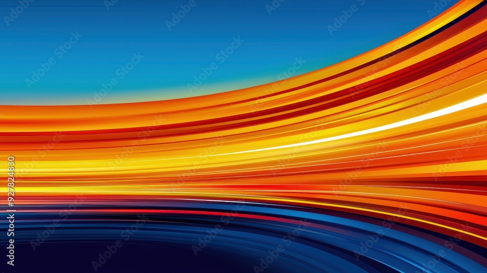 Vibrant abstract background with dynamic lines in blue and orange hues, perfect for modern design projects or artistic displays. Vibrant abstract background with dynamic lines in blue and orange hues, perfect for modern design projects or artistic displays.