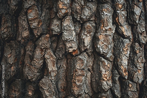 Large tree bark textured in a forest. Tree texture background