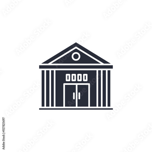 Convention Center icon vector illustration. Convention Center symbol isolated on white background