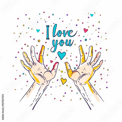 Hands showing gestures 