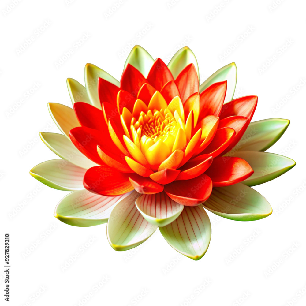 Fototapeta premium lotus-isolated-white-background