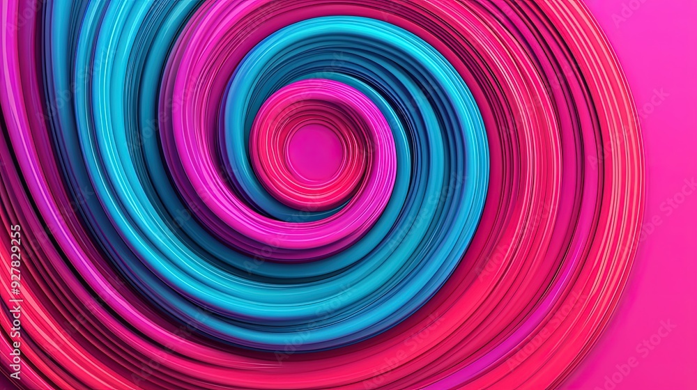 Bright and colorful swirls, dynamic motion and energy, 3D illustration Bright and colorful swirls, dynamic motion and energy, 3D illustration