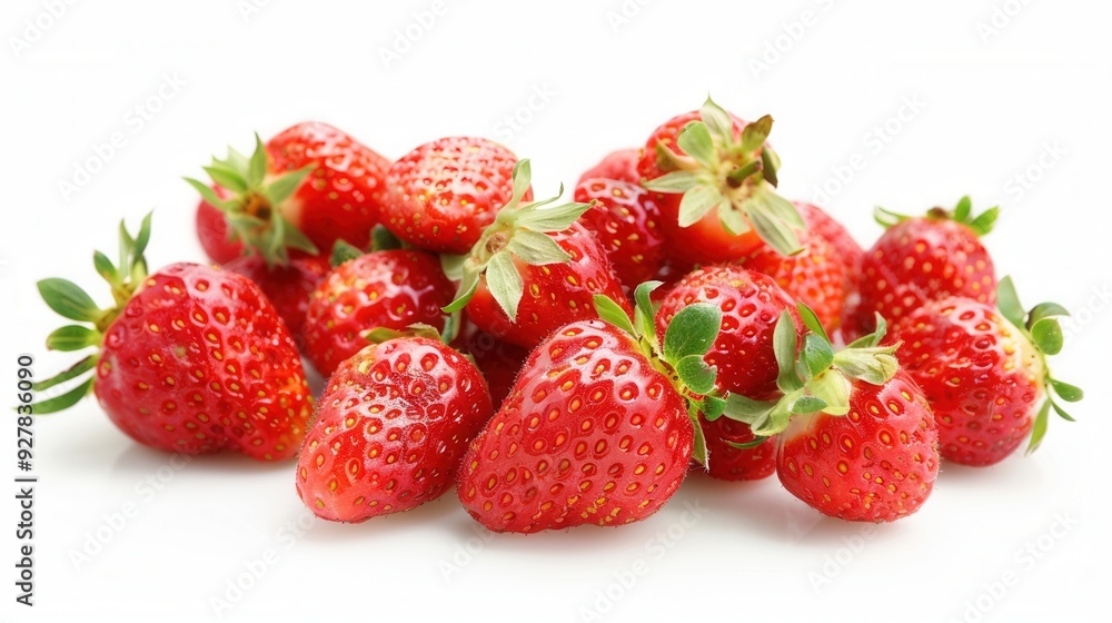 Fresh strawberry fruit over plain background Fresh strawberry fruit over plain background
