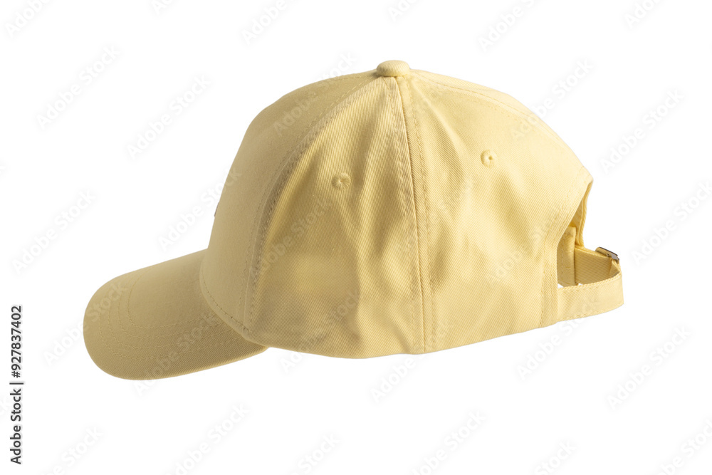 Yellow cap isolated on white background. Yellow cap isolated on white background.