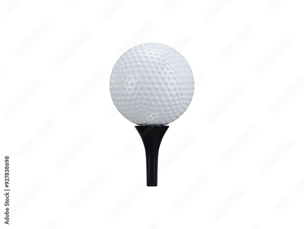3d golf ball, Sport and Game competition concept icon vector illustration 3d golf ball, Sport and Game competition concept icon vector illustration