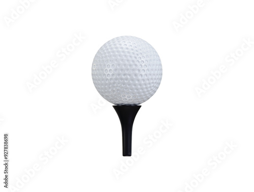 3d golf ball, Sport and Game competition concept icon vector illustration