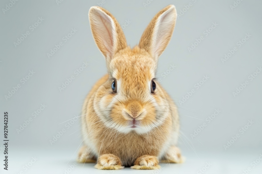 European rabbit facing camera European rabbit facing camera
