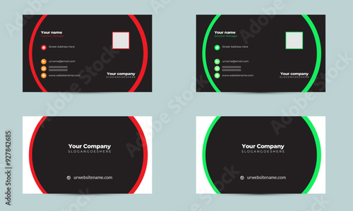 This is a corporate business card. Clean & Eye-catchy professional work. This Business card designed for a corporate company and suitable for all businesses industry. You can easily edit and customize