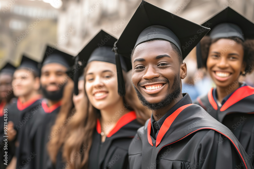 Young black Graduate with Bright Future Young black Graduate with Bright Future