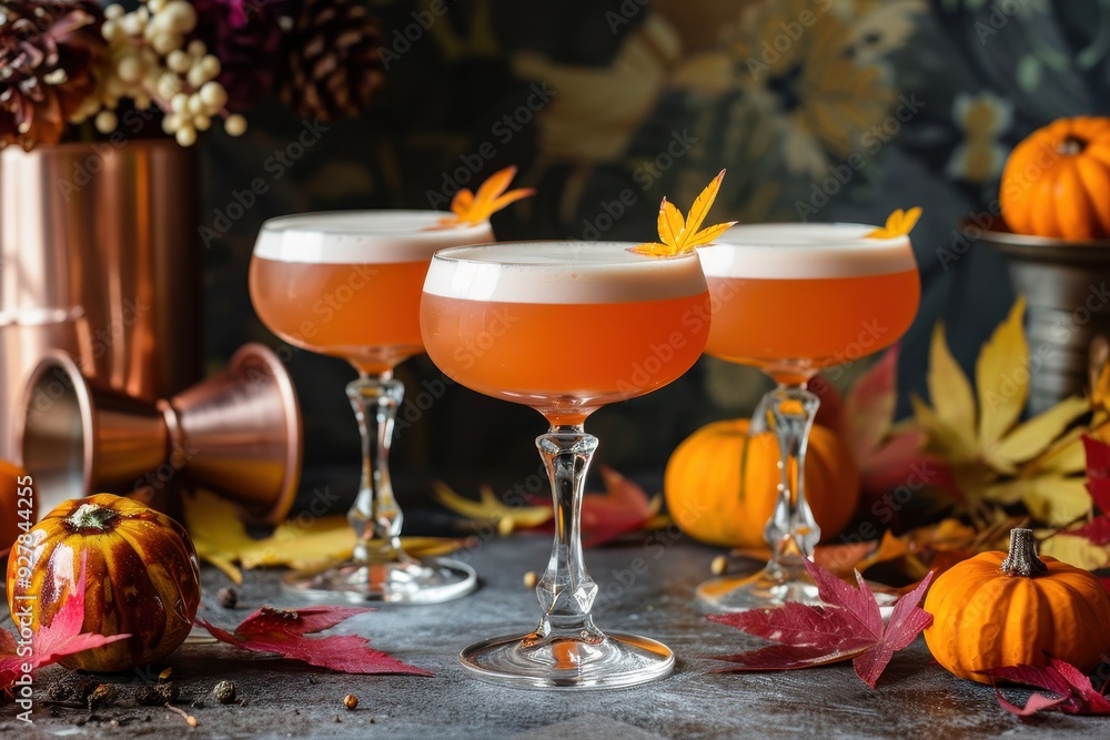 Three fall cocktails aperol sour french 75 sour and spicy fifty Three fall cocktails aperol sour french 75 sour and spicy fifty