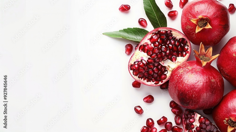 background template of pomegranate and seed grain for poster greeting card design background template of pomegranate and seed grain for poster greeting card design