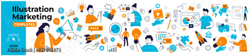 Marketing business stock illustration