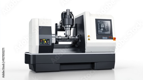 Modern CNC Machine Tool for Precision Metalworking and Manufacturing