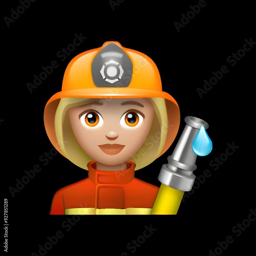 Brave Firefighter Emoji
 photo