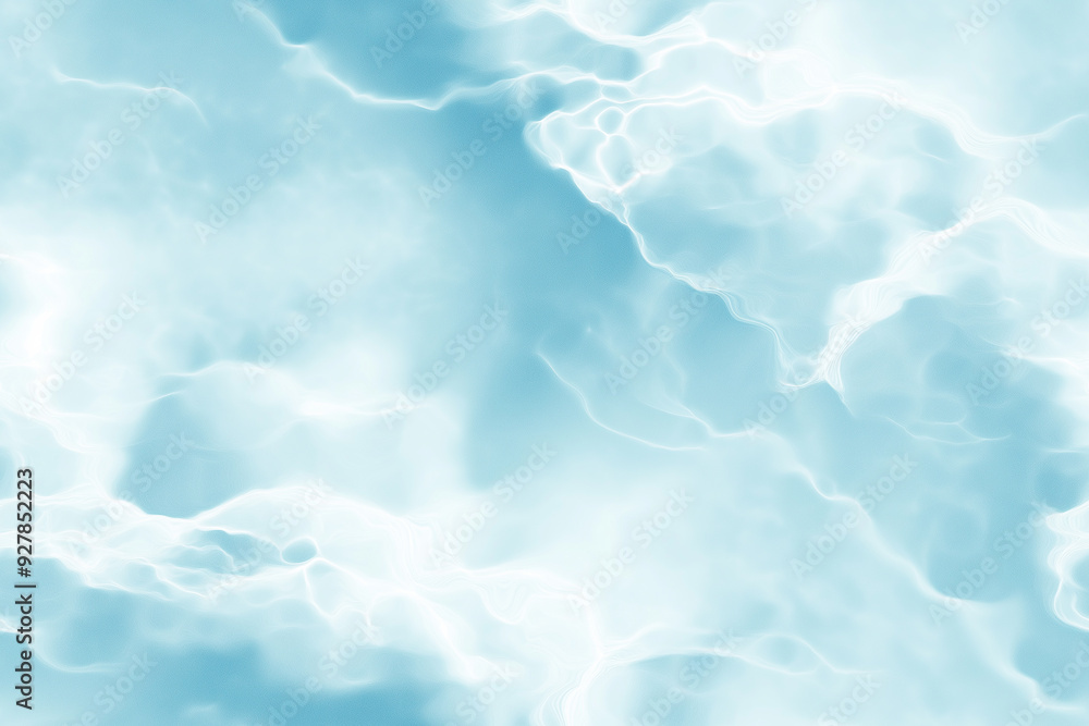 A seamless pattern resembling water with soft ripples and reflections in a cool blue color. The fluid design conveys tranquility and a sense of depth. A seamless pattern resembling water with soft ripples and reflections in a cool blue color. The fluid design conveys tranquility and a sense of depth.