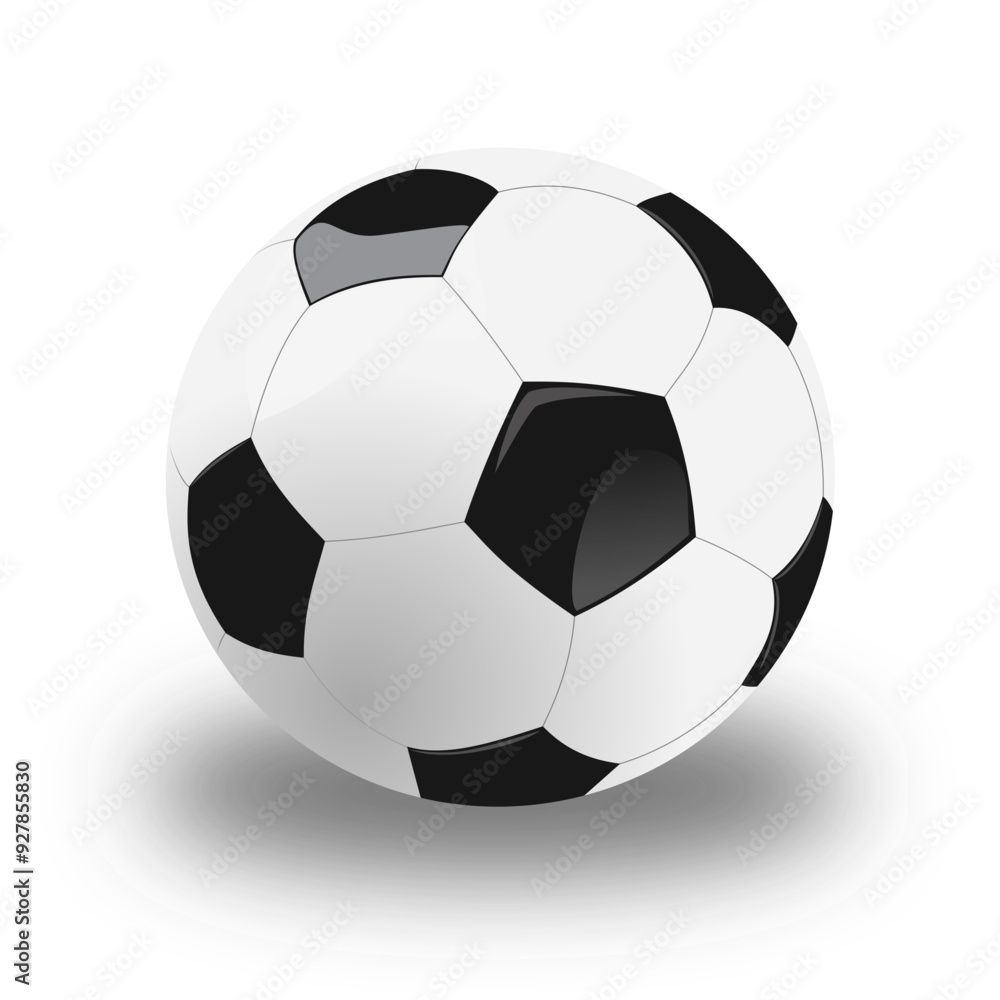 Soccer Ball on White Background vector Soccer Ball on White Background vector