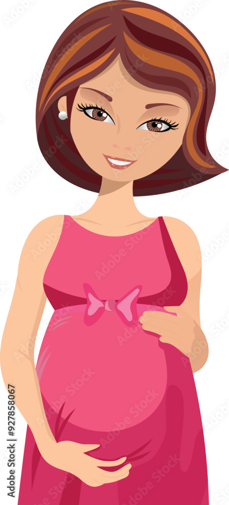 woman pregnant pregnancy vector isolated front view woman pregnant pregnancy vector isolated front view