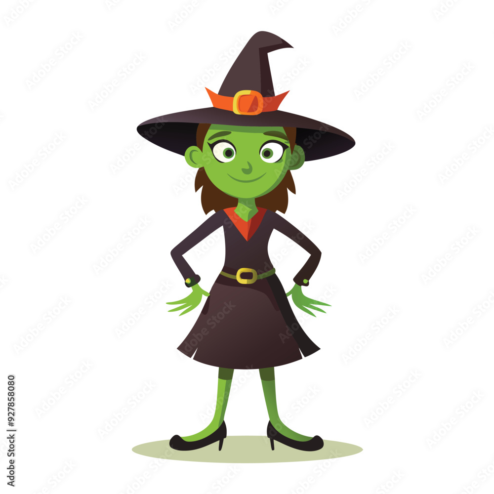 halloween witch with a broom halloween witch with a broom