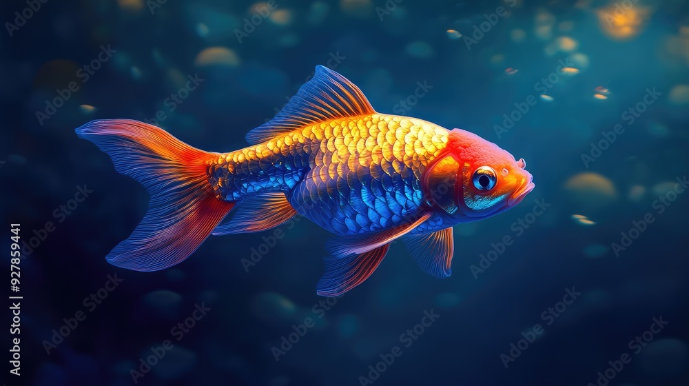 goldfish in aquarium goldfish in aquarium