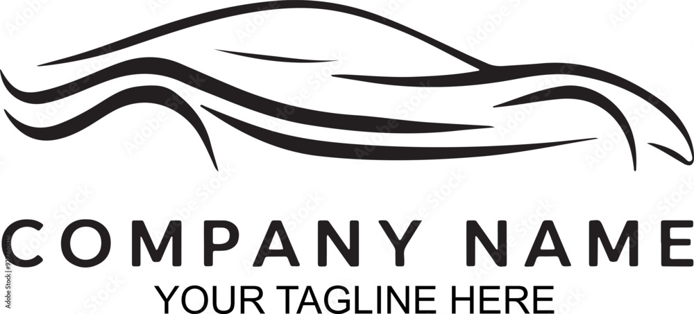 Fototapeta premium Luxury Car Corporate Company Logo Design