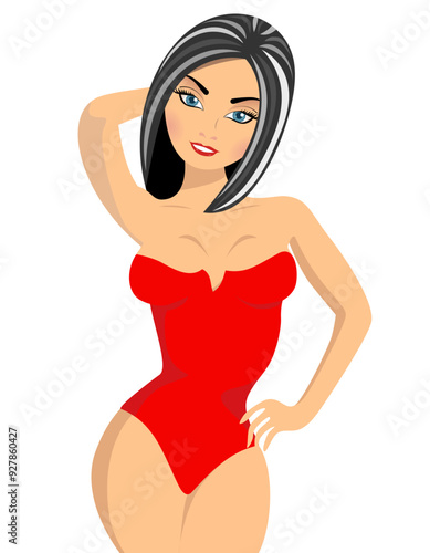 sexy woman pose isolated