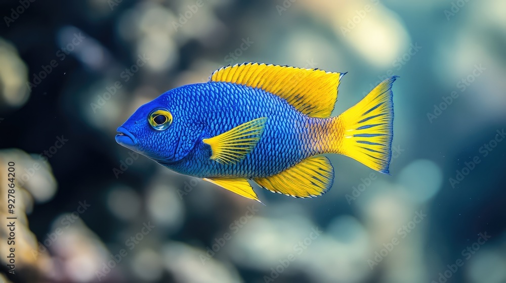 Naklejka premium fish in aquarium