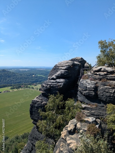 The Saxon Switzerland National Park, or Nationalpark Sächsische Schweiz in Germany