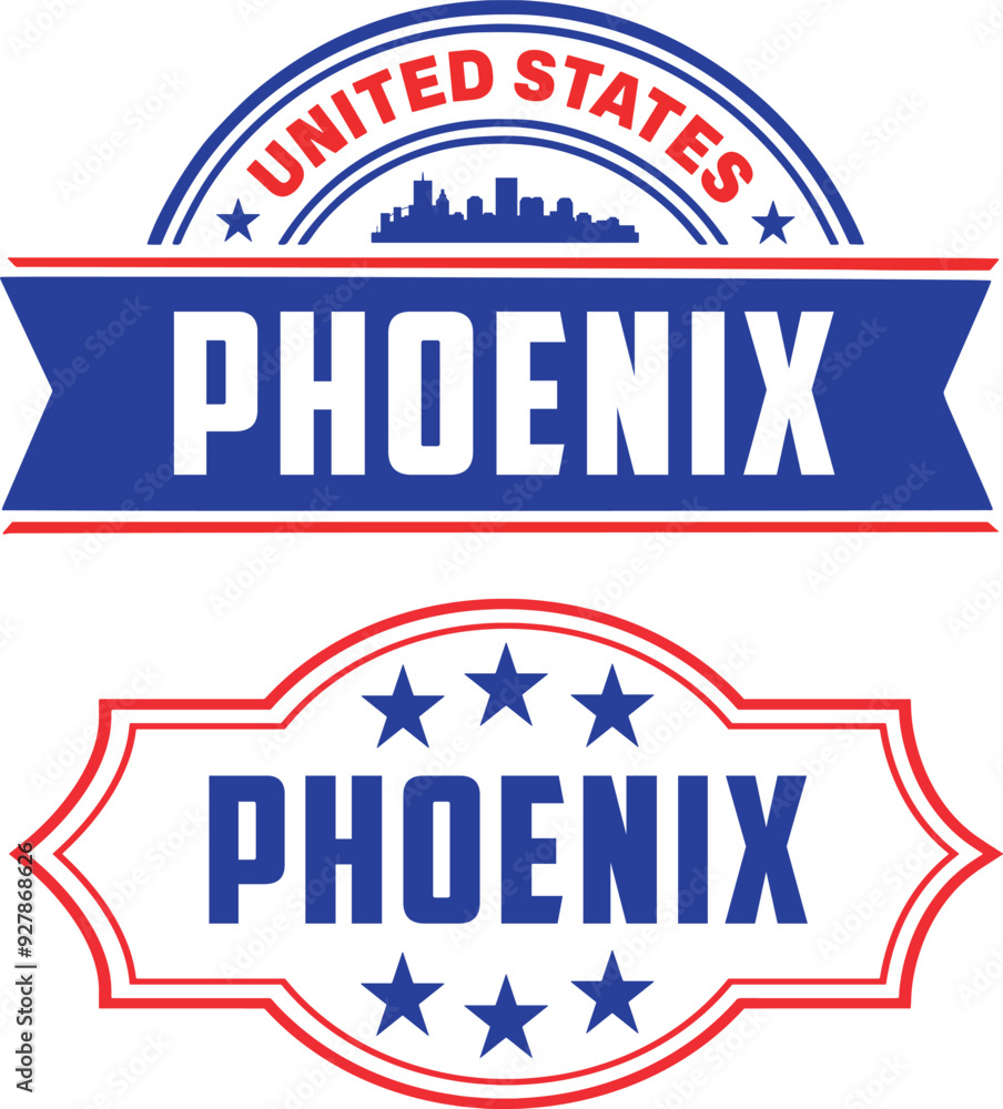 Phoenix Arizona Vector Set Phoenix Arizona Vector Set