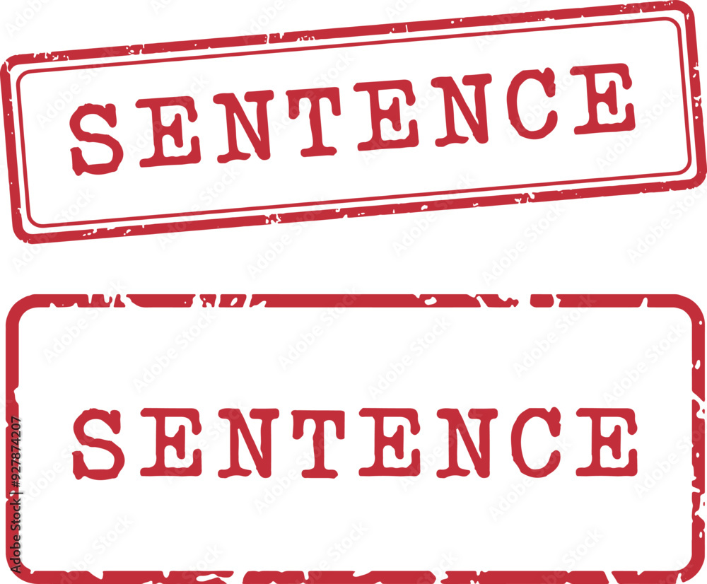 Sentence Rubber Stamp Vector Set Sentence Rubber Stamp Vector Set