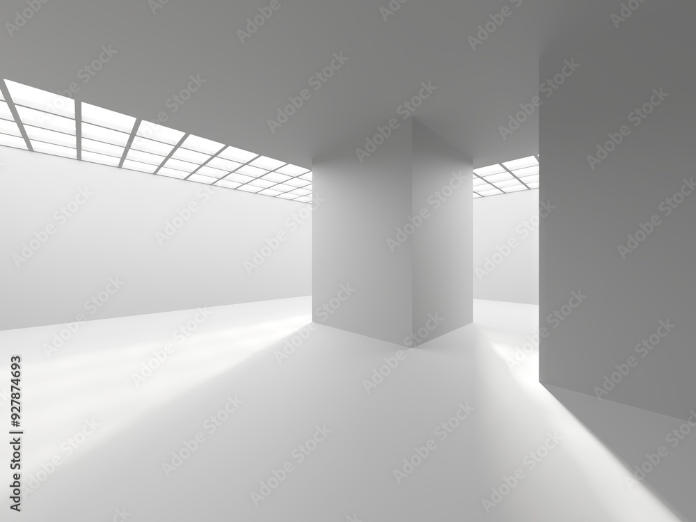 White elegant empty space. White wall room background. Abstract interior White elegant empty space. White wall room background. Abstract interior