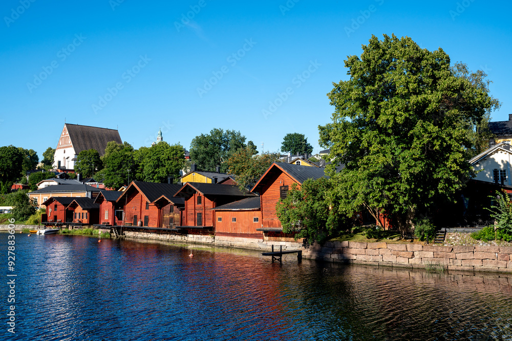 River in the Tourist Town of Porvoo Finland River in the Tourist Town of Porvoo Finland