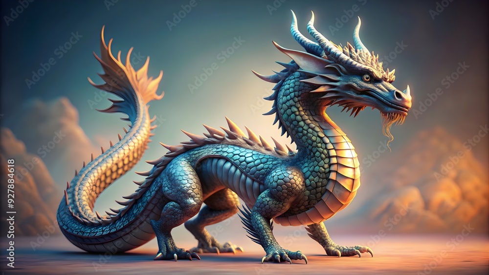 expert-rendered dragon with lifelike scales expert-rendered dragon with lifelike scales